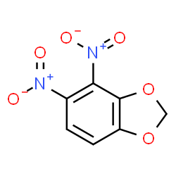 ChemSpider 2D Image | 4,5-Dinitro-1,3-benzodioxole | C7H4N2O6