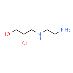 ChemSpider 2D Image | 3-((2-aminoethyl)amino)-1,2-propanediol | C5H14N2O2