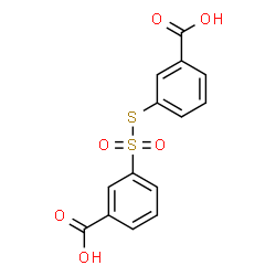 ChemSpider 2D Image | 3-{[(3-Carboxyphenyl)sulfanyl]sulfonyl}benzoic acid | C14H10O6S2