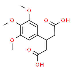 ChemSpider 2D Image | 3-(3,4,5-Trimethoxyphenyl)pentanedioic acid | C14H18O7