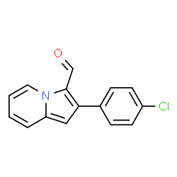 ChemSpider 2D Image | 2-(4-Chlorophenyl)-3-indolizinecarbaldehyde | C15H10ClNO