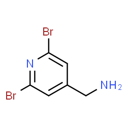 ChemSpider 2D Image | 2,6-Dibromo-4-pyridinemethanamine | C6H6Br2N2