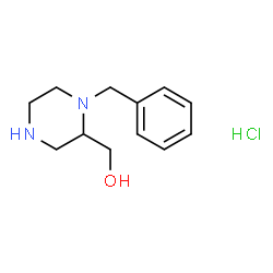 ChemSpider 2D Image | (1-Benzylpiperazin-2-yl)methanol hydrochloride | C12H19ClN2O