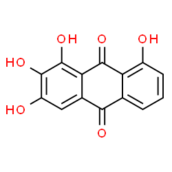 ChemSpider 2D Image | 1,2,3,8-Tetrahydroxy-9,10-anthraquinone | C14H8O6