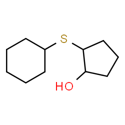ChemSpider 2D Image | 2-(Cyclohexylsulfanyl)cyclopentanol | C11H20OS
