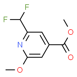 ChemSpider 2D Image | Methyl 2-(difluoromethyl)-6-methoxyisonicotinate | C9H9F2NO3