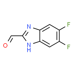 ChemSpider 2D Image | 5,6-Difluoro-1H-benzimidazole-2-carbaldehyde | C8H4F2N2O