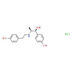 ChemSpider 2D Image | 4-[(1S,2S)-1-Hydroxy-2-{[2-(4-hydroxyphenyl)ethyl]amino}propyl]phenol hydrochloride (1:1) | C17H22ClNO3