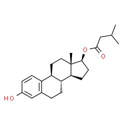 ChemSpider 2D Image | (17beta)-3-Hydroxyestra-1,3,5(10)-trien-17-yl 3-methylbutanoate | C23H32O3