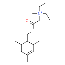 ChemSpider 2D Image | N,N-Diethyl-N-methyl-2-oxo-2-[(2,4,6-trimethyl-3-cyclohexen-1-yl)methoxy]ethanaminium | C17H32NO2