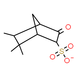 ChemSpider 2D Image | 5,6,6-Trimethyl-3-oxobicyclo[2.2.1]heptane-2-sulfonate | C10H15O4S