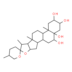 ChemSpider 2D Image | Spirostan-2,3,5,6-tetrol | C27H44O6