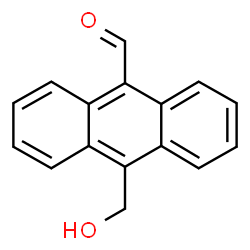 ChemSpider 2D Image | 10-(Hydroxymethyl)-9-anthracenecarbaldehyde | C16H12O2