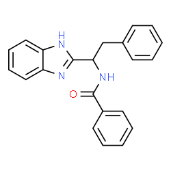 ChemSpider 2D Image | N-[1-(1H-Benzimidazol-2-yl)-2-phenylethyl]benzamide | C22H19N3O