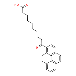 ChemSpider 2D Image | 10-Oxo-10-(1-pyrenyl)decanoic acid | C26H26O3