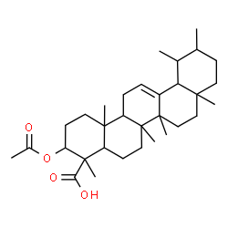 ChemSpider 2D Image | 3-Acetoxyurs-12-en-23-oic acid | C32H50O4