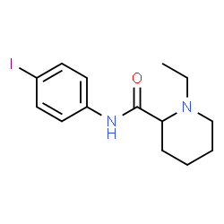 ChemSpider 2D Image | 1-Ethyl-N-(4-iodophenyl)-2-piperidinecarboxamide | C14H19IN2O