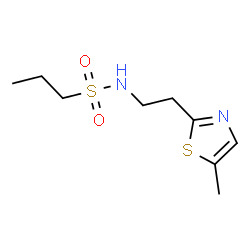 ChemSpider 2D Image | N-[2-(5-Methyl-1,3-thiazol-2-yl)ethyl]-1-propanesulfonamide | C9H16N2O2S2