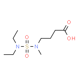 ChemSpider 2D Image | 4-[(Diethylsulfamoyl)(methyl)amino]butanoic acid | C9H20N2O4S