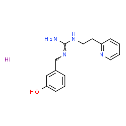 ChemSpider 2D Image | 1-(3-Hydroxybenzyl)-3-[2-(2-pyridinyl)ethyl]guanidine hydroiodide (1:1) | C15H19IN4O