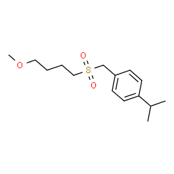 ChemSpider 2D Image | 1-Isopropyl-4-{[(4-methoxybutyl)sulfonyl]methyl}benzene | C15H24O3S
