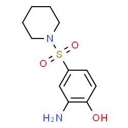 ChemSpider 2D Image | 2-Amino-4-(1-piperidinylsulfonyl)phenol | C11H16N2O3S