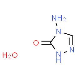 ChemSpider 2D Image | 4-Amino-2,4-dihydro-3H-1,2,4-triazol-3-one hydrate (1:1) | C2H6N4O2
