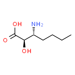 ChemSpider 2D Image | (2R,3R)-3-Amino-2-hydroxyheptanoic acid | C7H15NO3