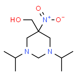 ChemSpider 2D Image | (1,3-Diisopropyl-5-nitrohexahydro-5-pyrimidinyl)methanol | C11H23N3O3