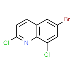 ChemSpider 2D Image | 6-Bromo-2,8-dichloroquinoline | C9H4BrCl2N