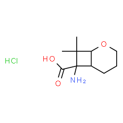 ChemSpider 2D Image | 7-Amino-8,8-dimethyl-2-oxabicyclo[4.2.0]octane-7-carboxylic acid hydrochloride (1:1) | C10H18ClNO3