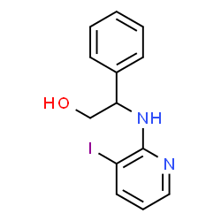 ChemSpider 2D Image | 2-[(3-Iodo-2-pyridinyl)amino]-2-phenylethanol | C13H13IN2O