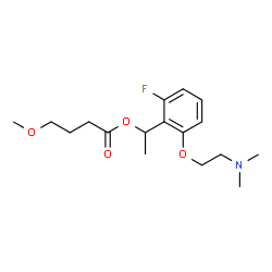 ChemSpider 2D Image | 1-{2-[2-(Dimethylamino)ethoxy]-6-fluorophenyl}ethyl 4-methoxybutanoate | C17H26FNO4