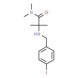ChemSpider 2D Image | N~2~-(4-Iodobenzyl)-N,N,2-trimethylalaninamide | C13H19IN2O