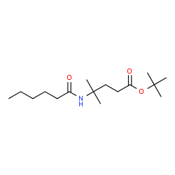 ChemSpider 2D Image | 2-Methyl-2-propanyl 4-(hexanoylamino)-4-methylpentanoate | C16H31NO3