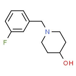 ChemSpider 2D Image | 1-(3-Fluorobenzyl)-4-piperidinol | C12H16FNO