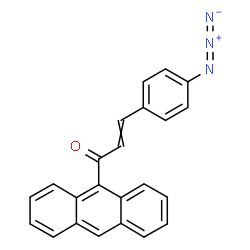 ChemSpider 2D Image | 1-(9-Anthryl)-3-(4-azidophenyl)-2-propen-1-one | C23H16N3O