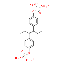 ChemSpider 2D Image | [3-Hexene-3,4-diylbis(4,1-phenyleneoxyphosphoryl)]tetraoxonium | C18H26O8P2