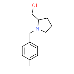 ChemSpider 2D Image | [1-(4-Fluorobenzyl)-2-pyrrolidinyl]methanol | C12H16FNO