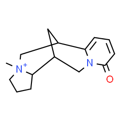 ChemSpider 2D Image | 14-Methyl-6-oxo-7-aza-14-azoniatetracyclo[7.6.1.0~2,7~.0~10,14~]hexadeca-2,4-diene | C15H21N2O