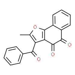 ChemSpider 2D Image | 3-Benzoyl-2-methylnaphtho[1,2-b]furan-4,5-dione | C20H12O4