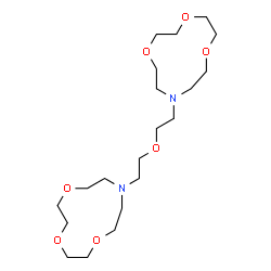ChemSpider 2D Image | 10,10'-(Oxydi-2,1-ethanediyl)bis(1,4,7-trioxa-10-azacyclododecane) | C20H40N2O7