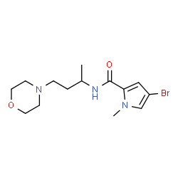 ChemSpider 2D Image | 4-Bromo-1-methyl-N-[4-(4-morpholinyl)-2-butanyl]-1H-pyrrole-2-carboxamide | C14H22BrN3O2