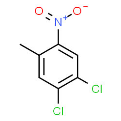 ChemSpider 2D Image | 1,2-Dichloro-4-methyl-5-nitrobenzene | C7H5Cl2NO2