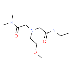 ChemSpider 2D Image | 2-{[2-(Ethylamino)-2-oxoethyl](2-methoxyethyl)amino}-N,N-dimethylacetamide | C11H23N3O3