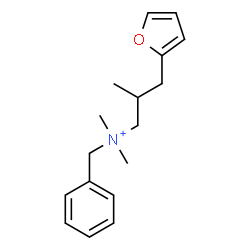 ChemSpider 2D Image | N-Benzyl-3-(2-furyl)-N,N,2-trimethyl-1-propanaminium | C17H24NO
