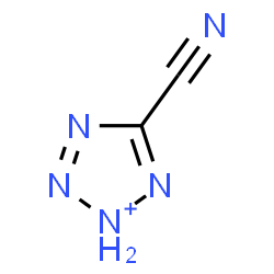 ChemSpider 2D Image | 5-Cyano-2H-tetrazol-2-ium | C2H2N5