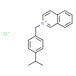 ChemSpider 2D Image | 2-(4-Isopropylbenzyl)isoquinolinium chloride | C19H20ClN
