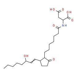 ChemSpider 2D Image | N-(15-Hydroxy-1,9-dioxoprost-13-en-1-yl)aspartic acid | C24H39NO7