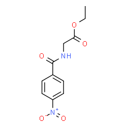 ChemSpider 2D Image | Ethyl N-(4-nitrobenzoyl)glycinate | C11H12N2O5